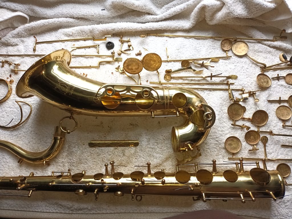 Saxohone and all its parts
