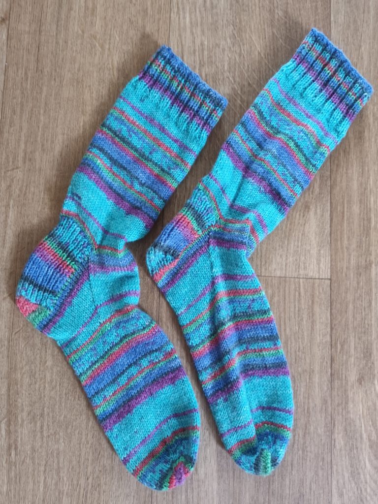 Winter socks Funky hand knitted winter socks