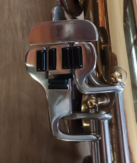 Pinkie keys from a vintage saxophone