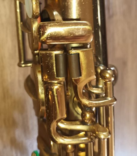 Pinkie keys from a vintage saxophone